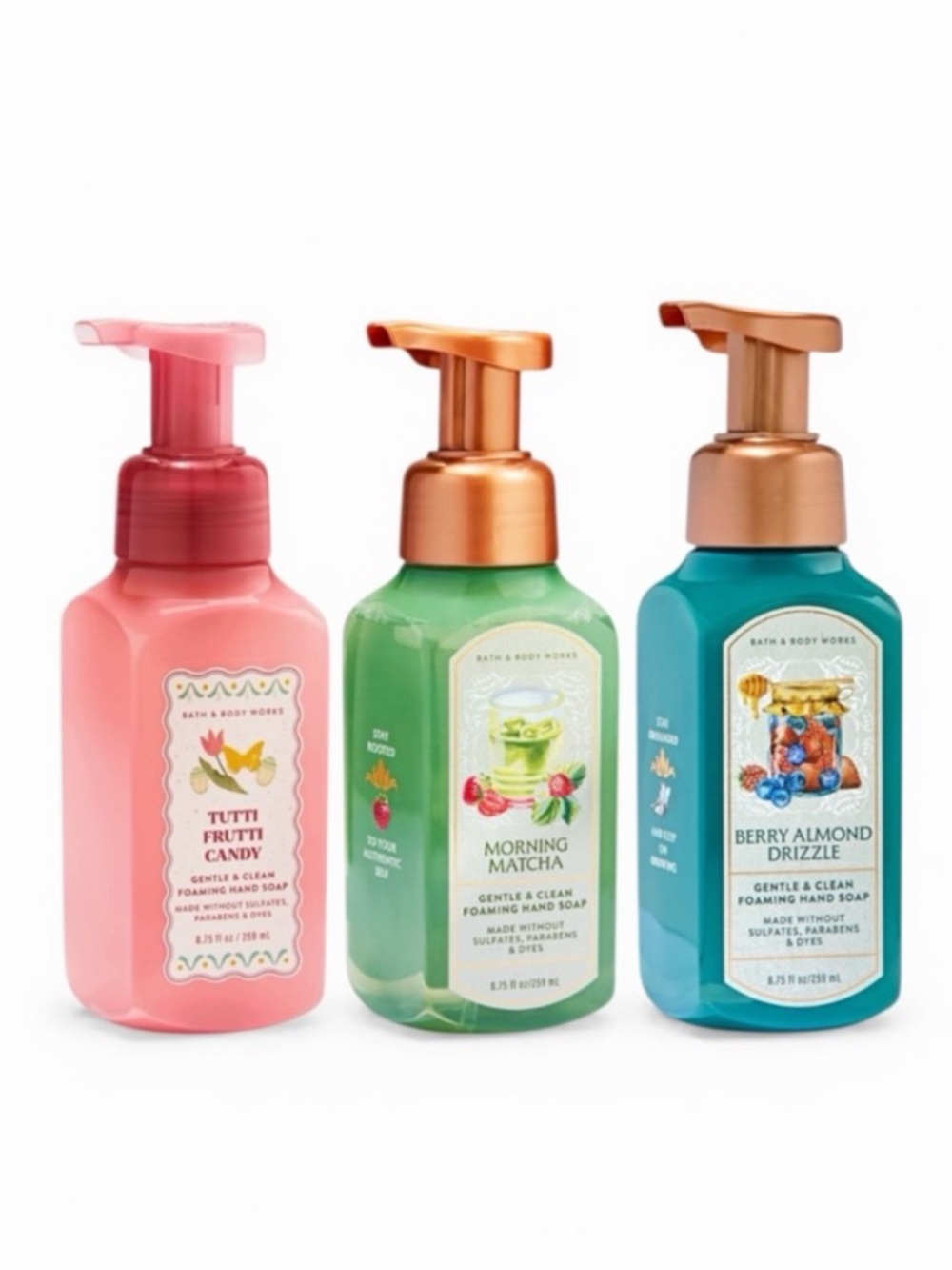 NEW BBW 3-Pc SPRING 2026 Foam Hand Soap Collection Bundle